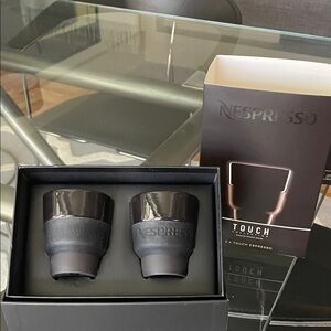 Nespresso Touch Espresso Cups — Matte Black (Set of 2)